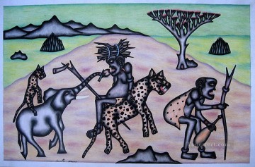 アフリカ人 Painting - アフリカヒョウについて